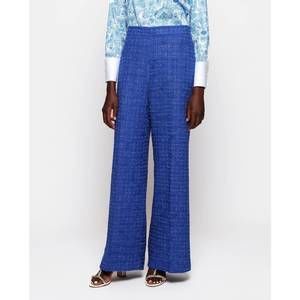 NEW MIRTO blue tweed trousers in blue